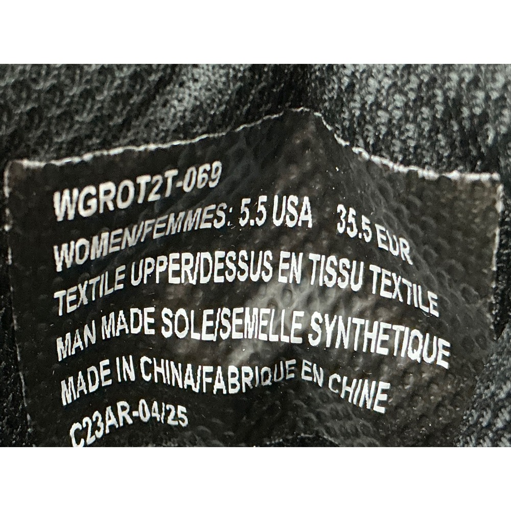 Lugz Grotto II Boots Womens 5.5 Black New Textile Ankle Work Hiking WGROT2T-069 - Picture 6 of 8